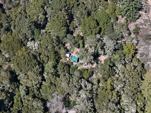 Two full switchbacks seen from above