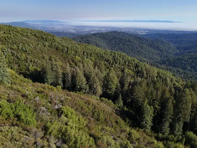Unbroken ridgeline in every direction